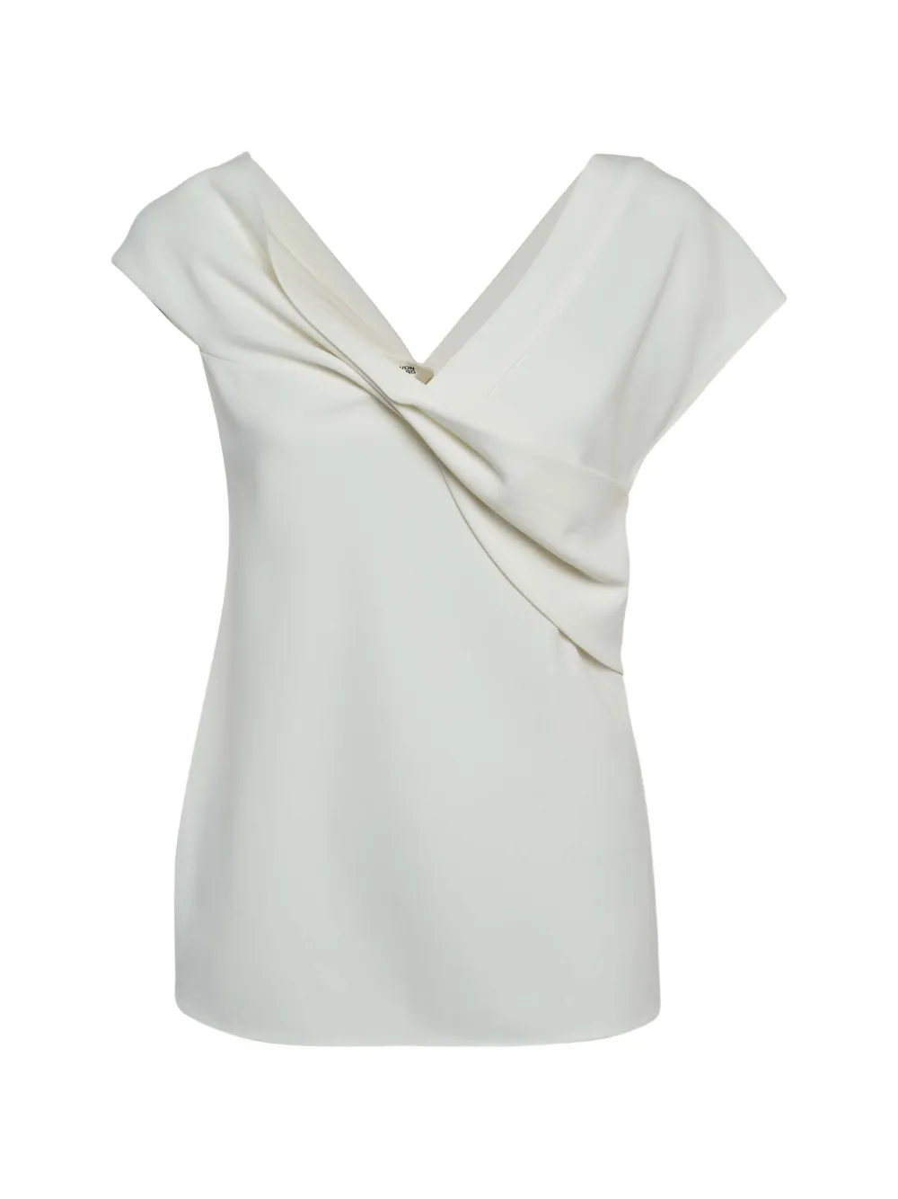 DVF Diane von Furstenberg draped crepe top - Weiß