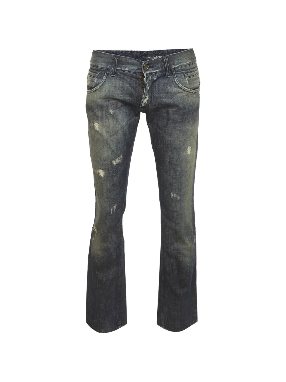 Dolce & Gabbana Pre-Owned distressed denim jeans - Blu