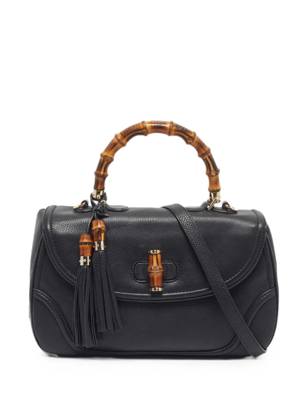 Gucci Pre-Owned large New Bamboo cross body bag - Nero
