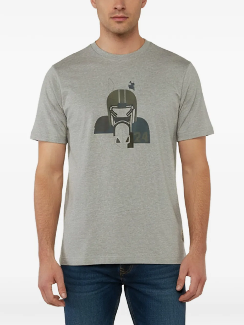 Hermès Pre-Owned Quarterb H print T-shirt - Grigio