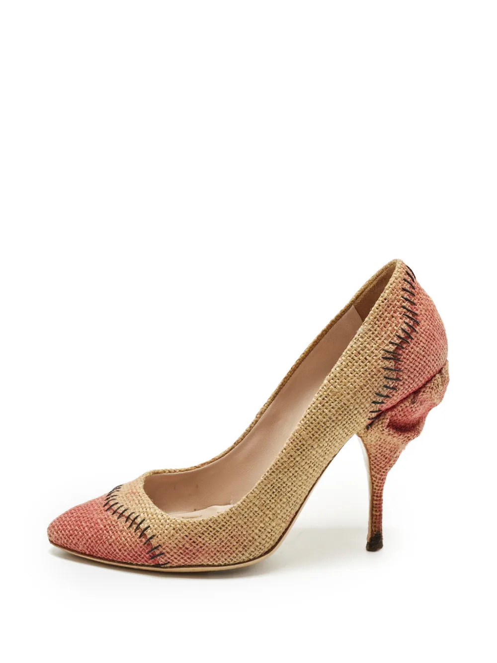 Miu Miu Pre-Owned pointed-toe heeled pumps - Nude
