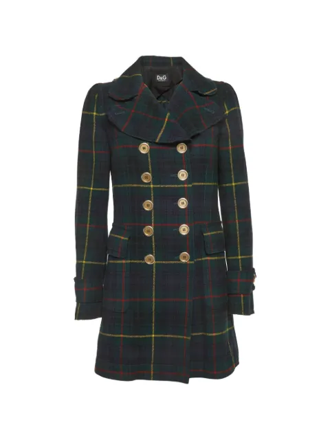 Dolce & Gabbana Pre-Owned check double-breasted coat