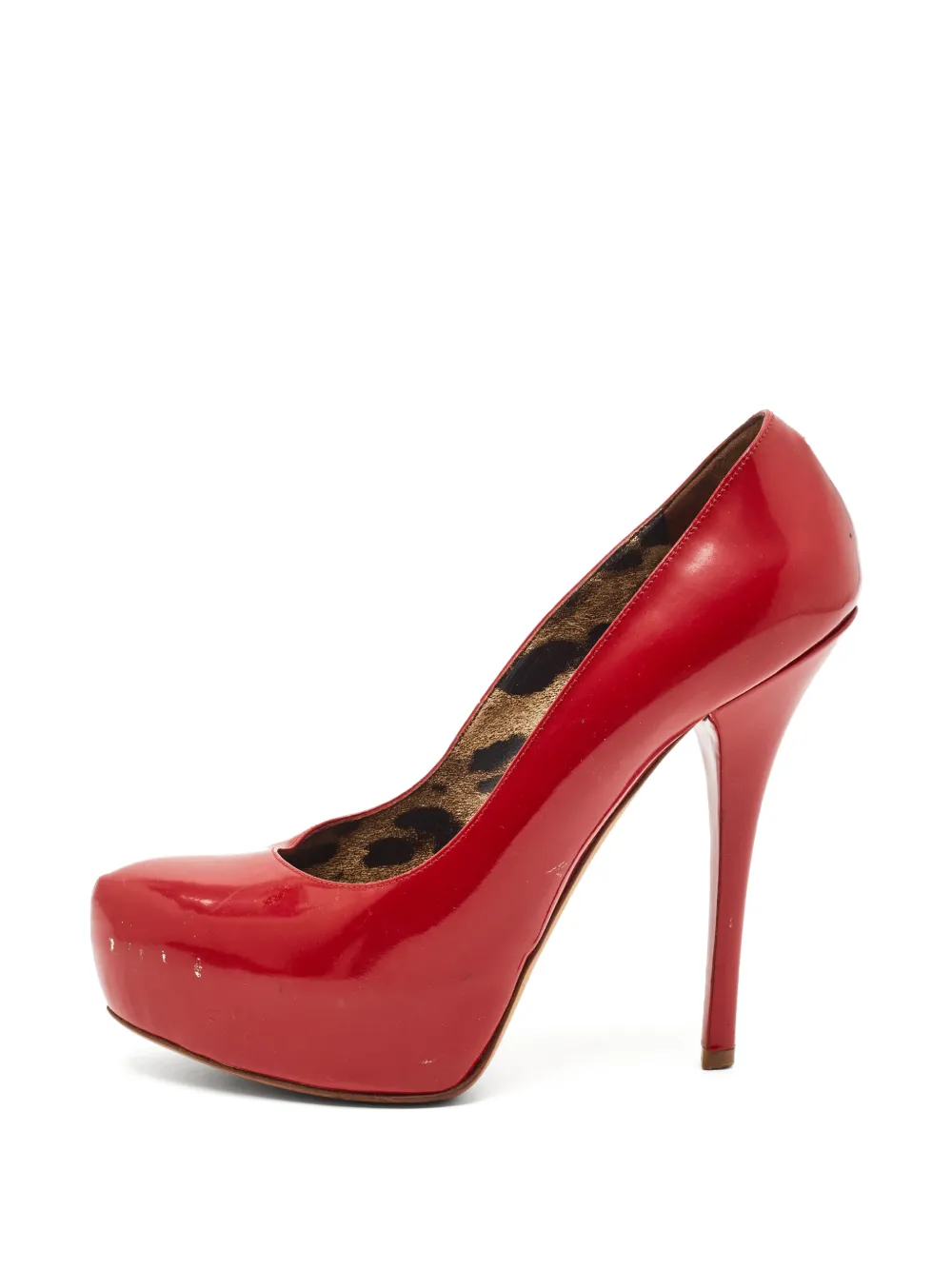 Dolce & Gabbana Pre-Owned patent-leather platform pumps - Rot