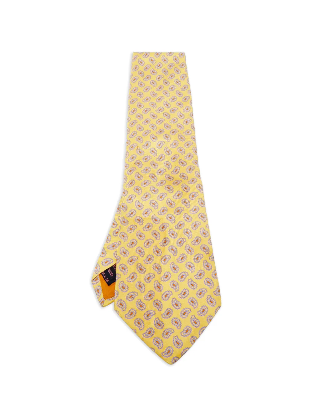 Etro Pre-Owned paisley-print silk tie - Giallo