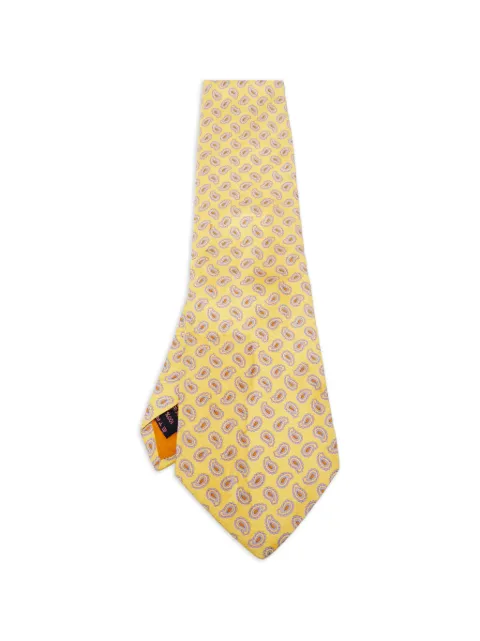 Etro Pre-Owned corbata de seda con estampado de cachemira