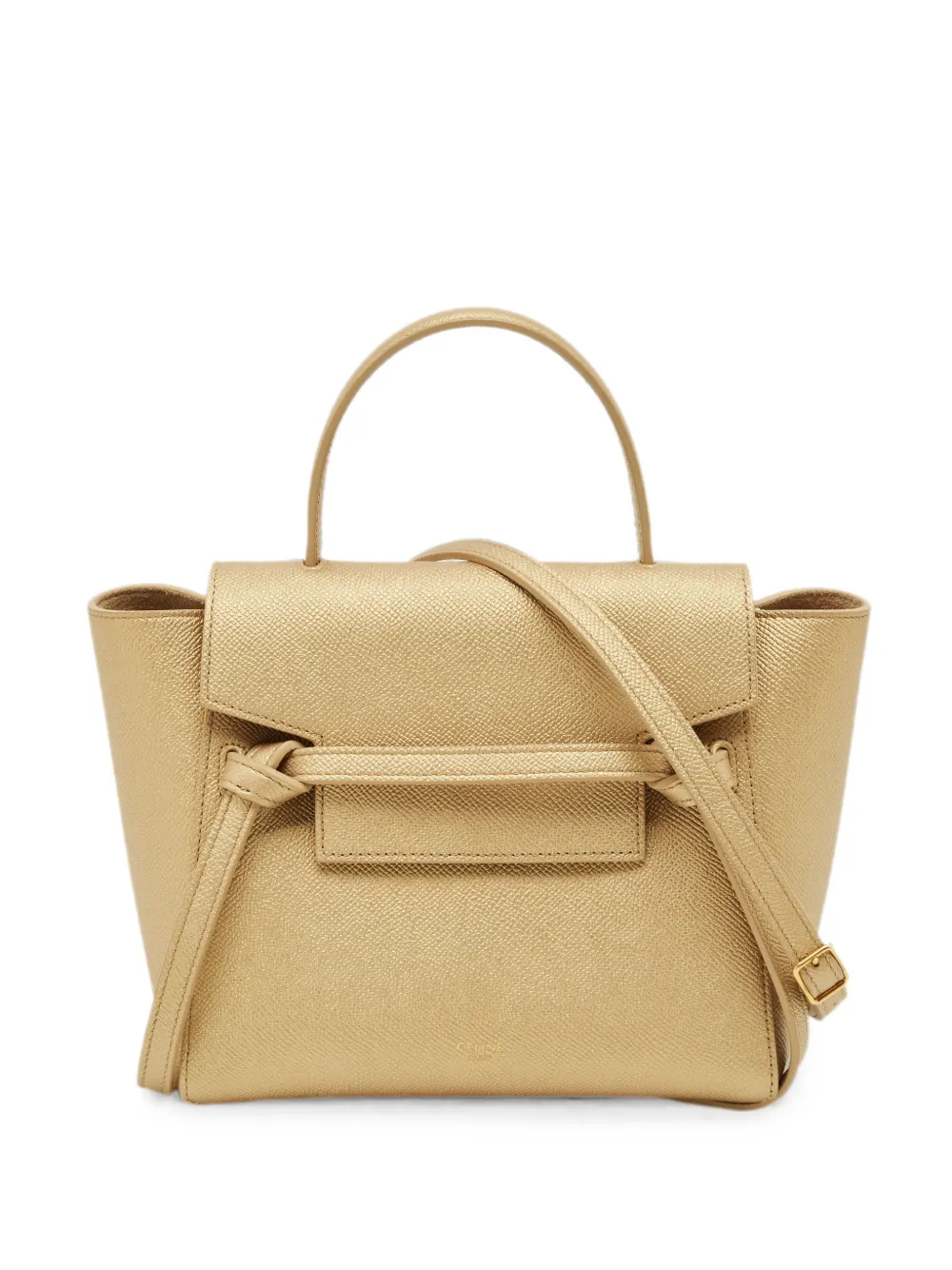 Celine Pre-Owned 2019 Belt Nano handbag - Oro