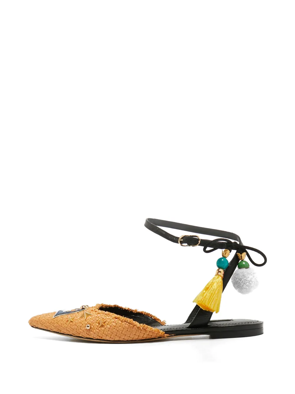 Dolce & Gabbana Pre-Owned anchor-patch slingback flat pumps - Toni neutri