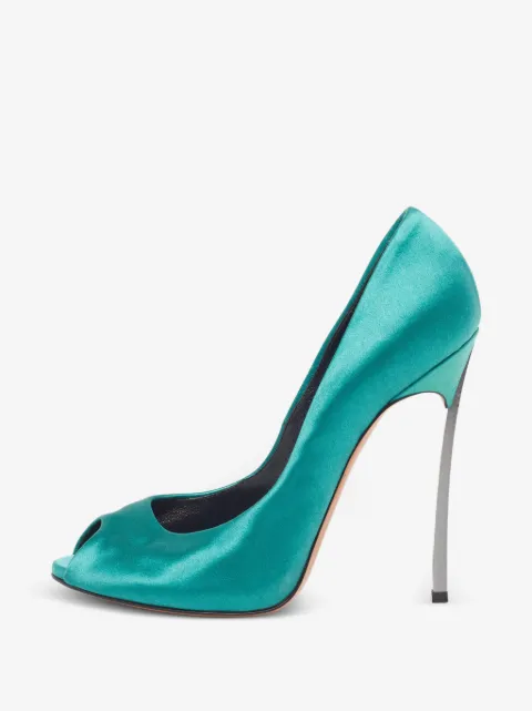 Casadei Vintage Blade peep-toe pumps