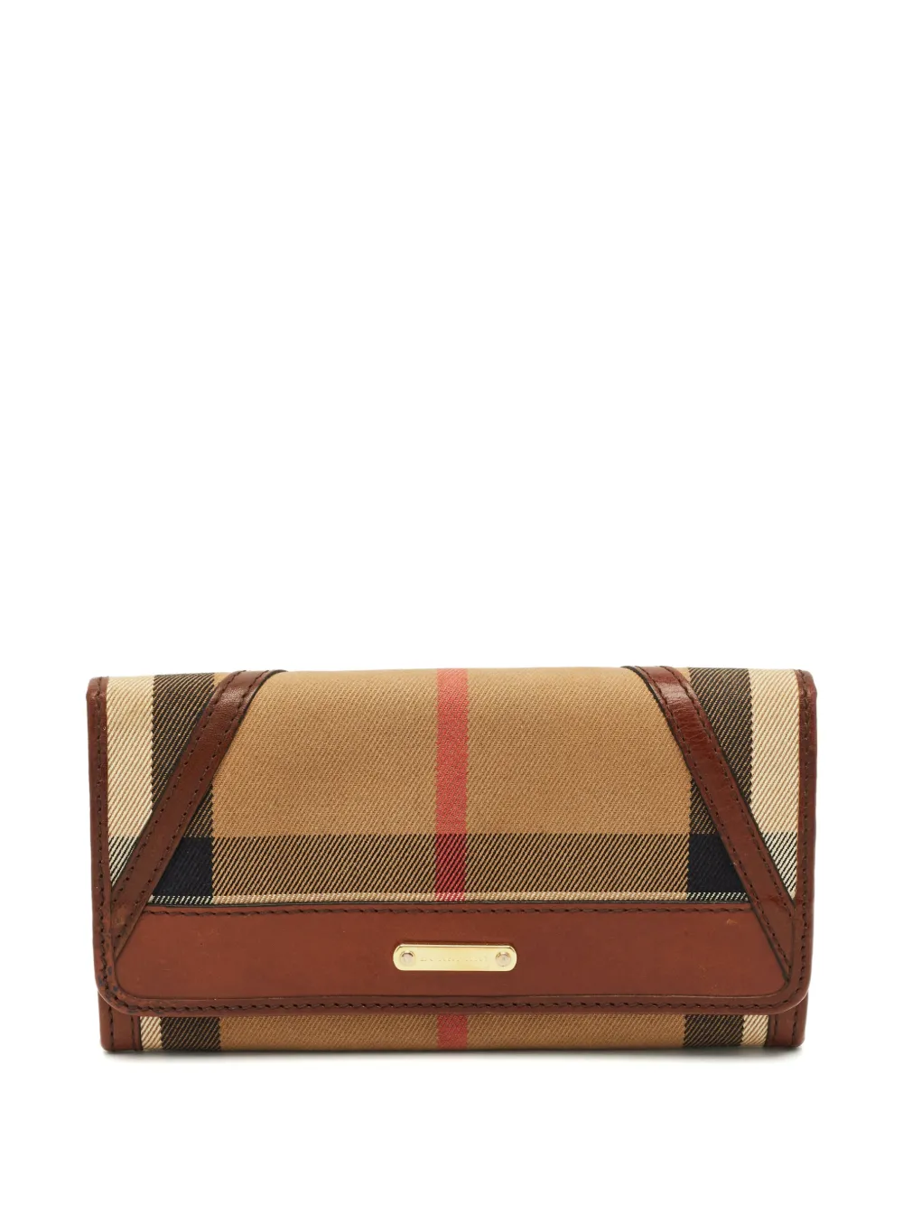 Burberry Pre-Owned Leighton press-stud-fastening wallet - Toni neutri