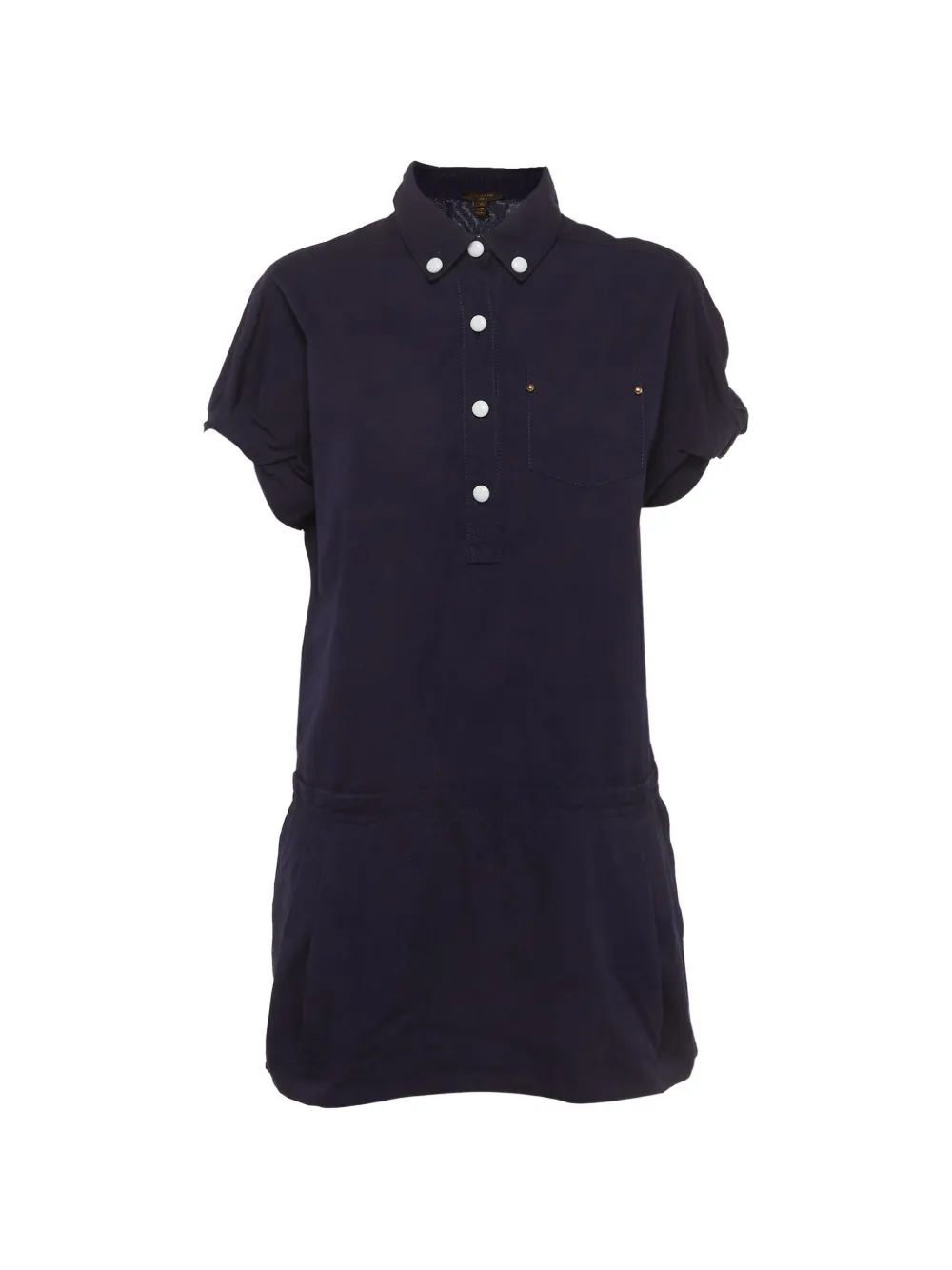 Louis Vuitton Pre-Owned short-sleeve shirt mini dress - Blu