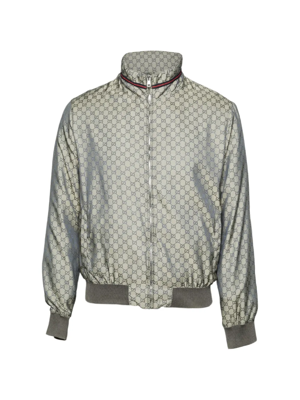 Gucci Pre-Owned GG Monogram bomber jacket - Grigio
