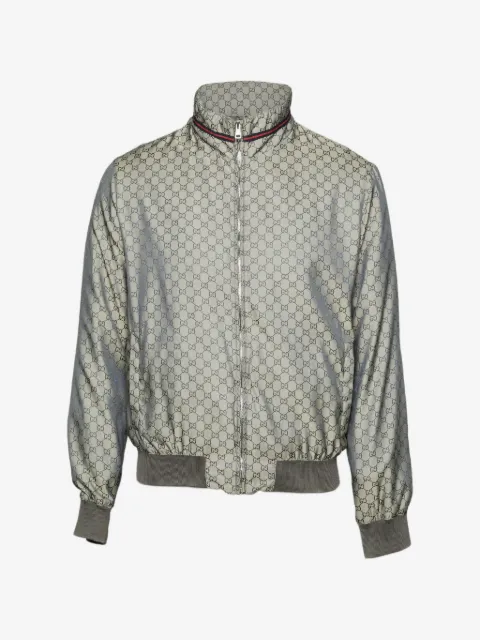 Gucci Pre-Owned chamarra bomber con monnograma GG
