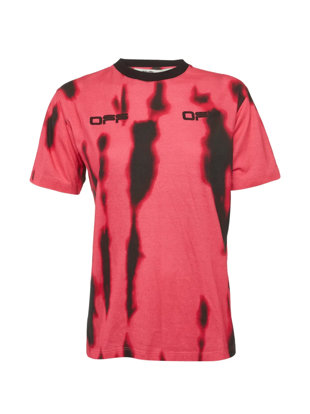 Off-White Pre-Owned tie-dye logo-print T-shirt - Rosa