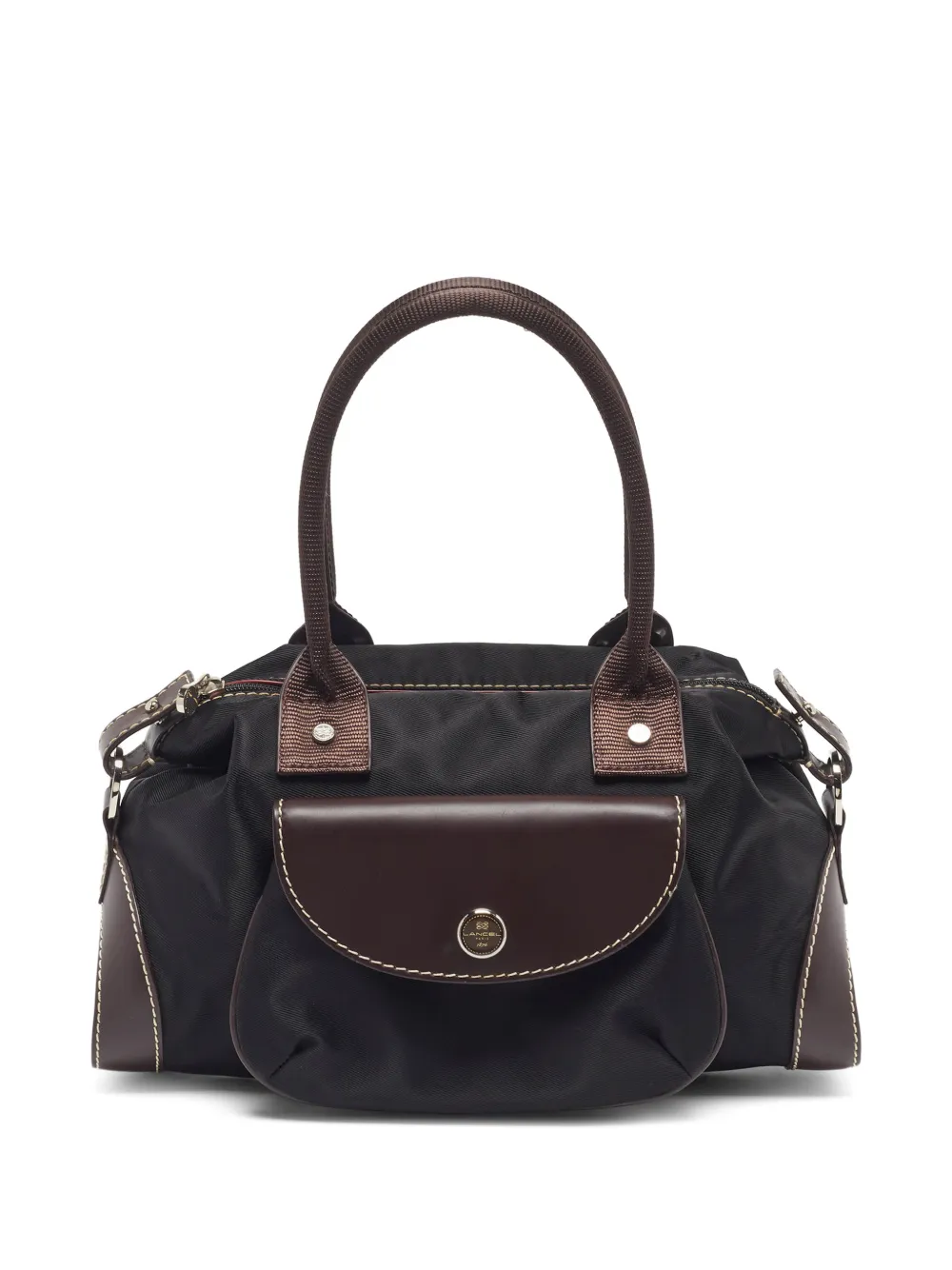 Lancel contrast-stitching tote bag - Nero