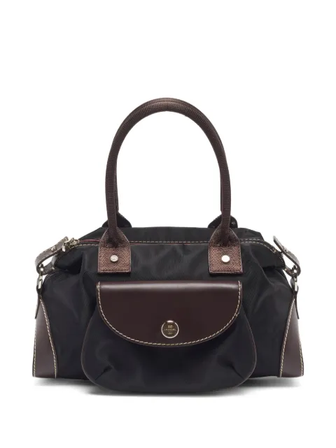 Lancel contrast-stitching tote bag