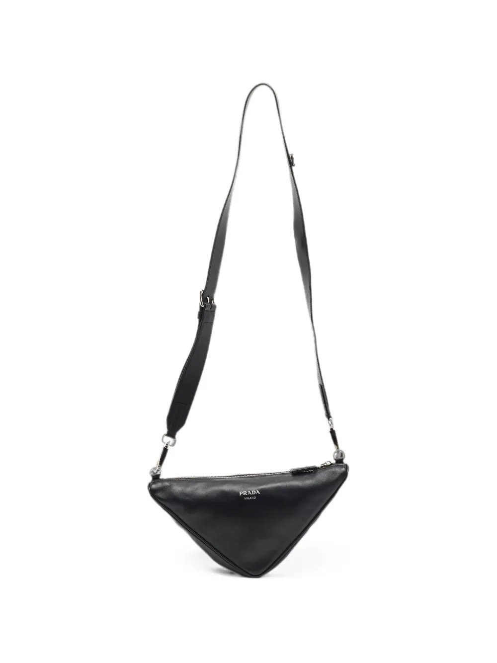 Prada Pre-Owned Borsa a spalla Triangle - Nero