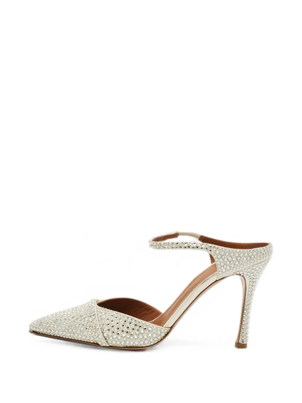 Malone Souliers Iona crystal-embellished mules - Bianco