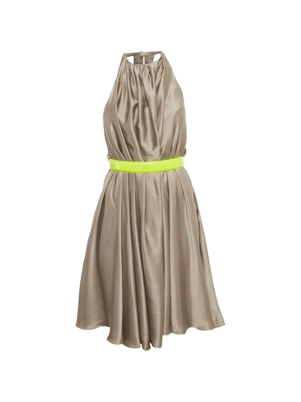 Versace Pre-Owned belted halter-neck mini dress - Toni neutri
