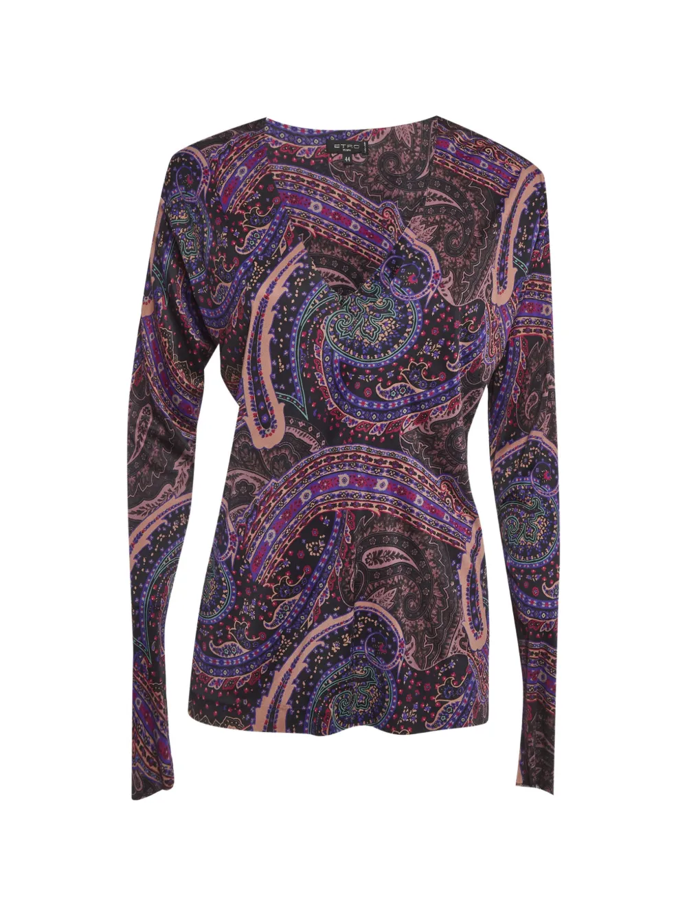 Etro Pre-Owned Paisley-print long-sleeve T-shirt - Nero