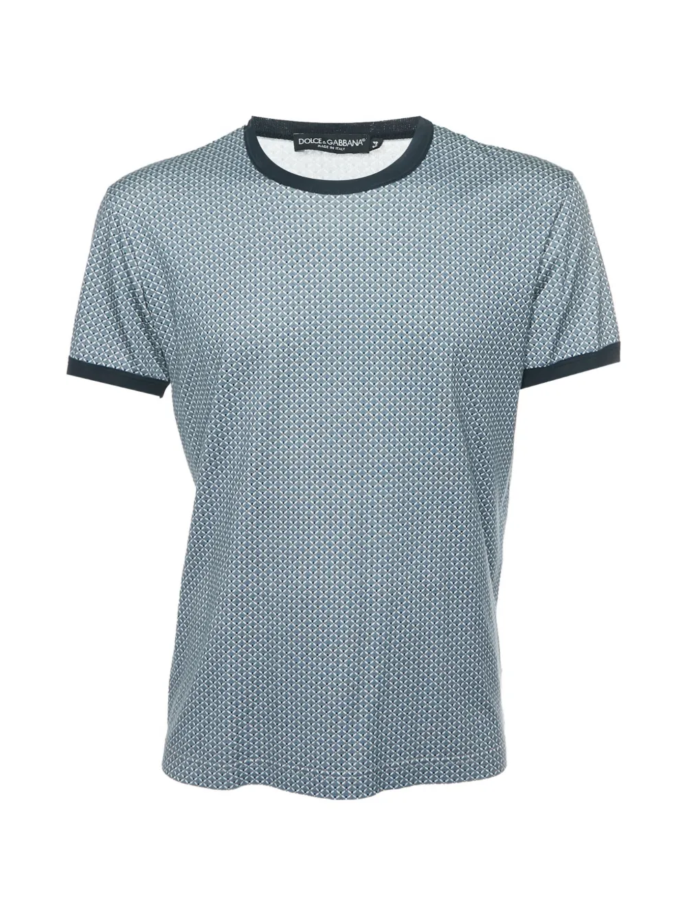 Dolce & Gabbana Pre-Owned geometric-print T-shirt - Blau