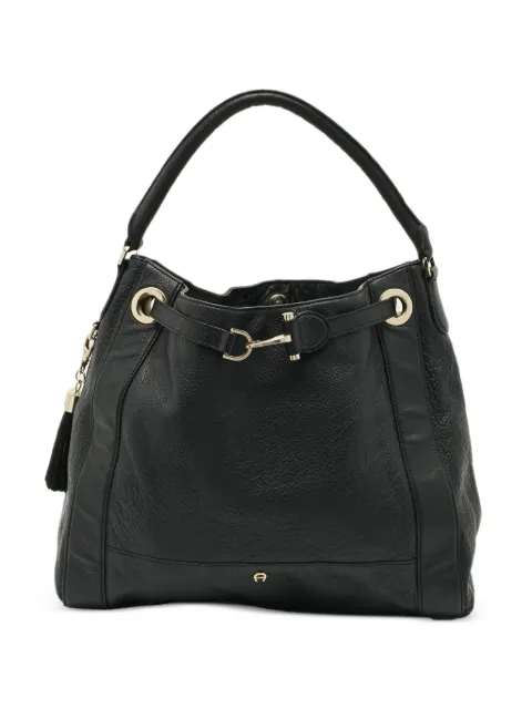 Aigner Vintage sac porté épaule Cavallina en cuir