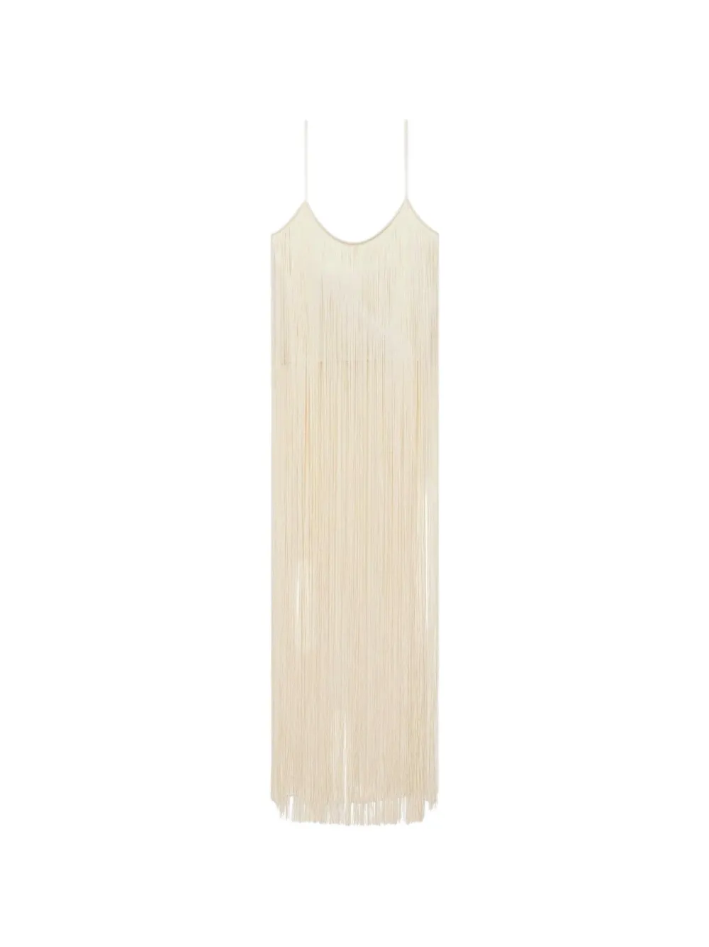 Alexander Wang fringed cropped dress - Toni neutri