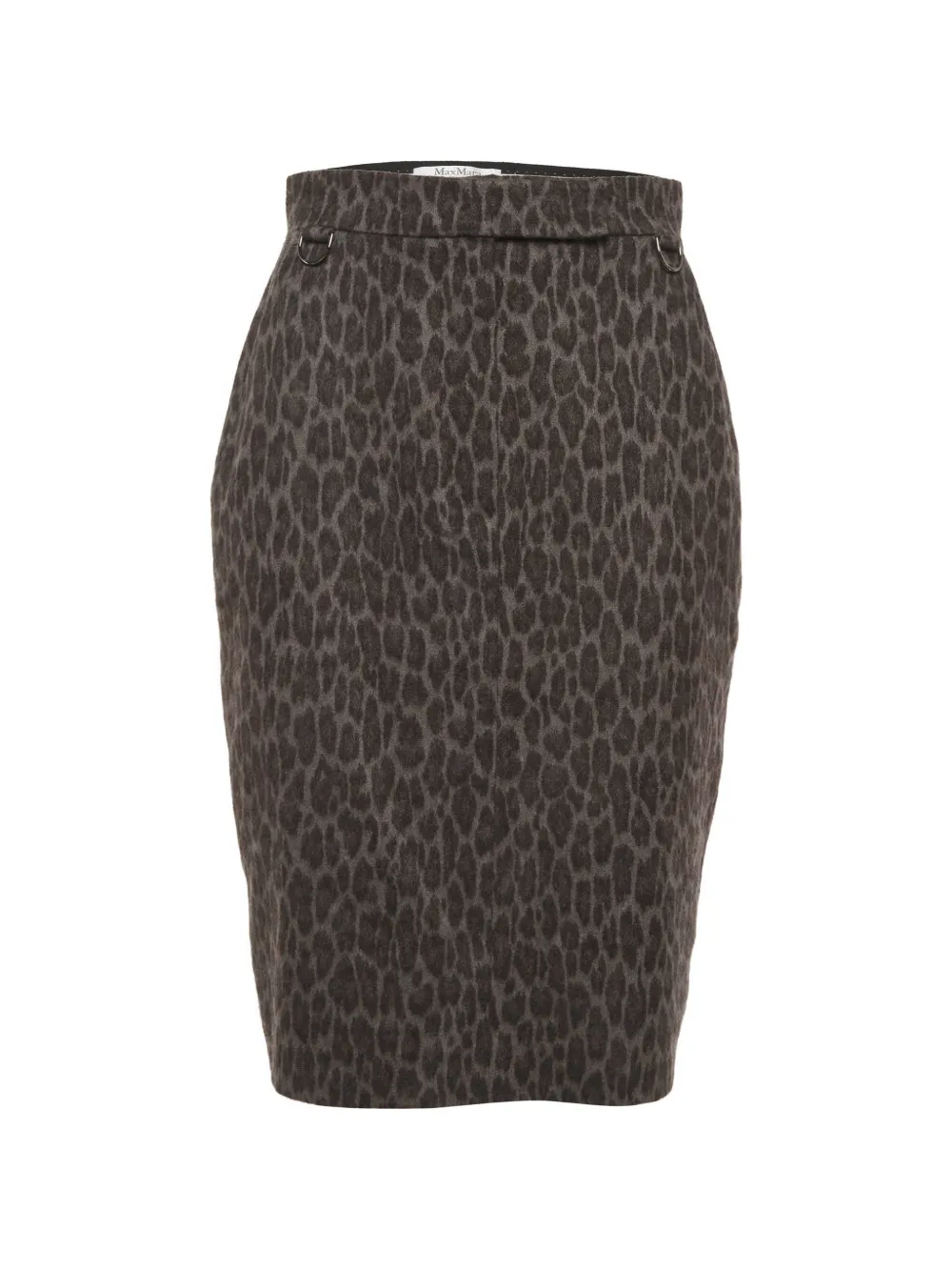 Max Mara leopard-print pencil skirt - Marrone