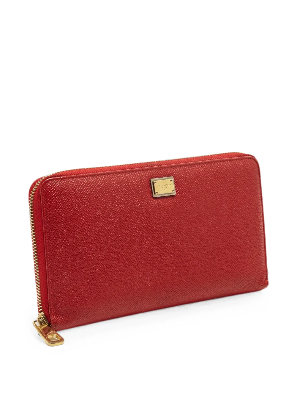 Dolce & Gabbana Pre-Owned Portafoglio in pelle con zip - Rosso