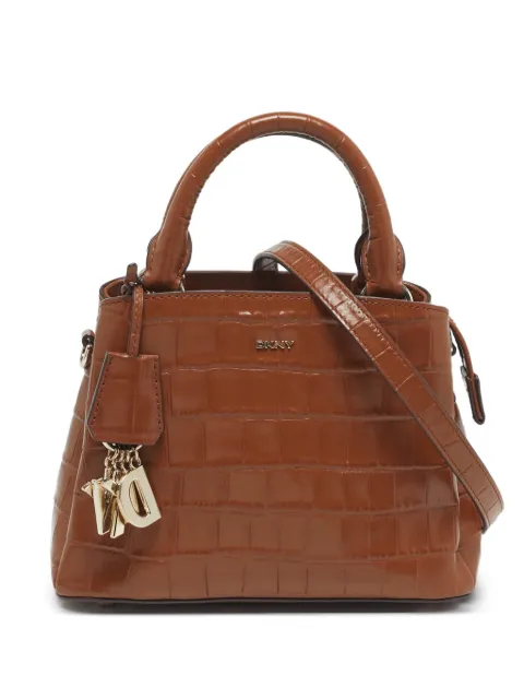 DKNY Vintage Paige croc-embossed leather tote bag