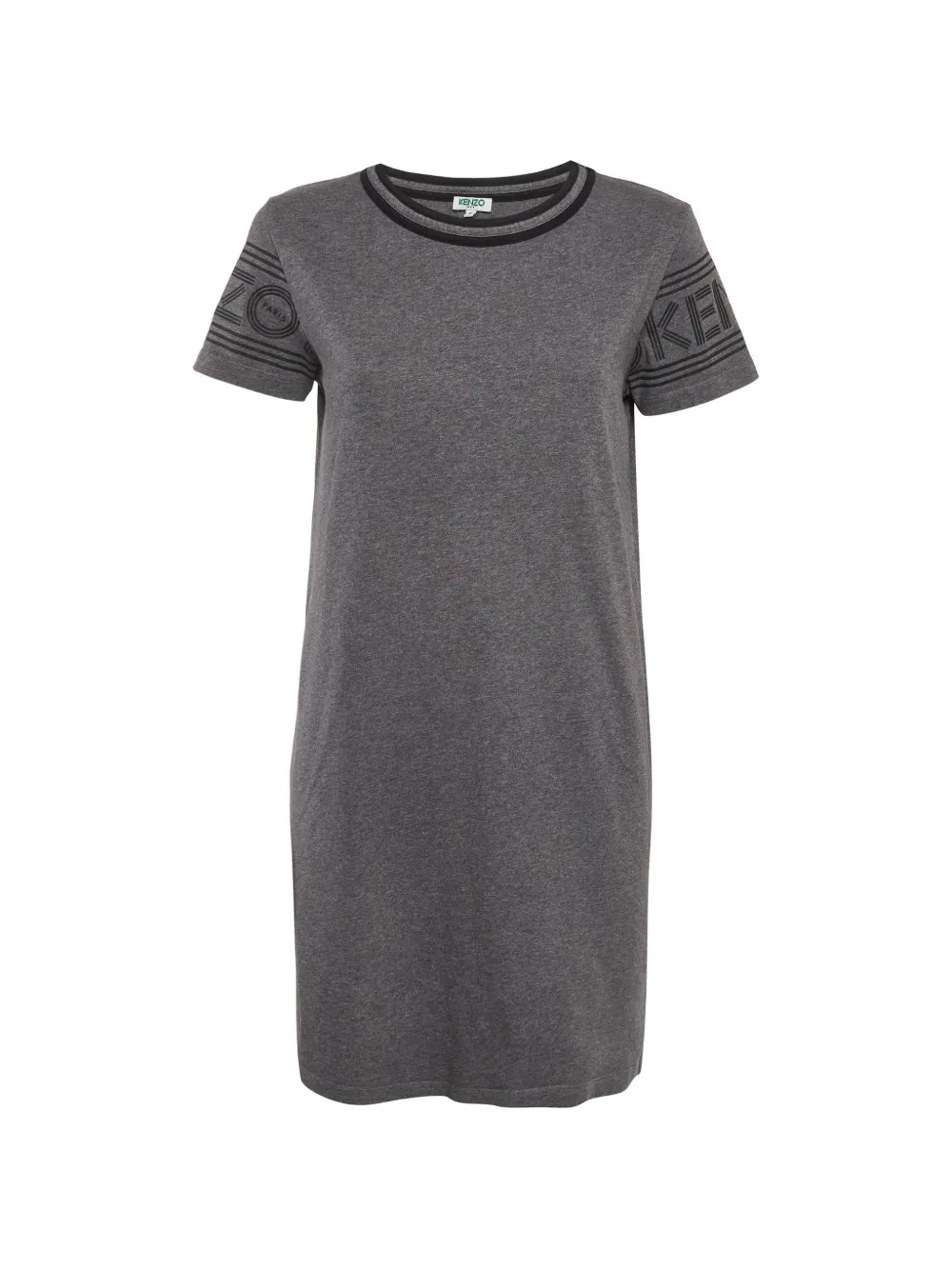 Kenzo Pre-Owned logo-print jersey T-shirt midi dress - Grau