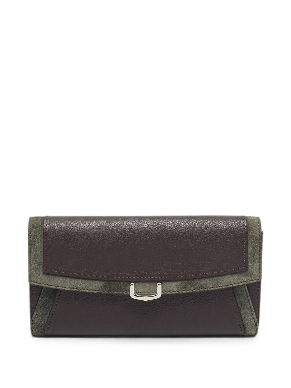 Cartier C De Cartier leather and suede continental wallet - Braun