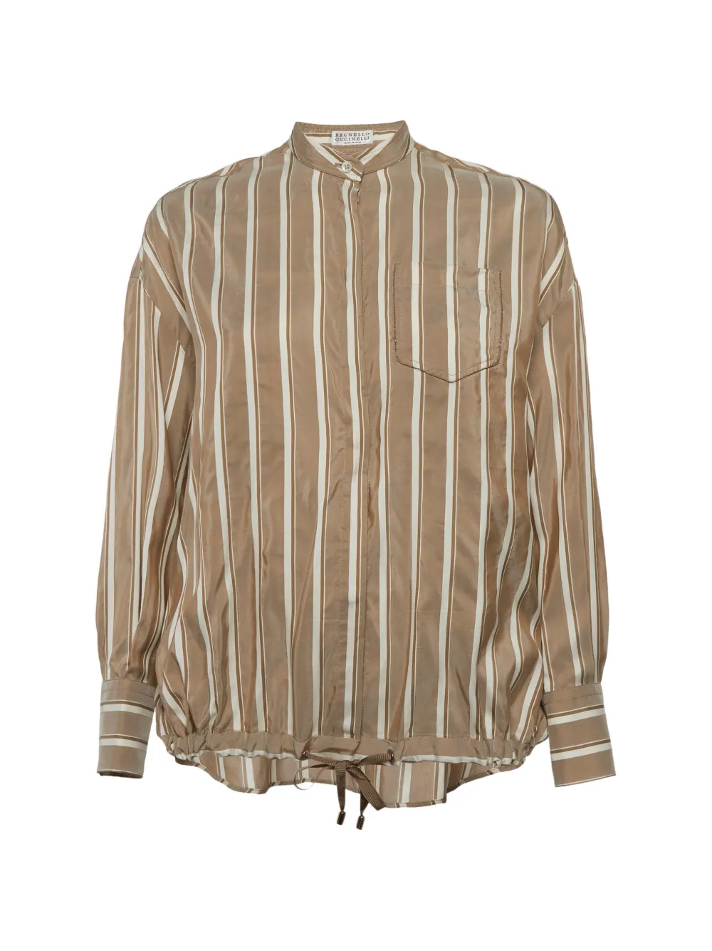 Brunello Cucinelli striped shirt - Marrone