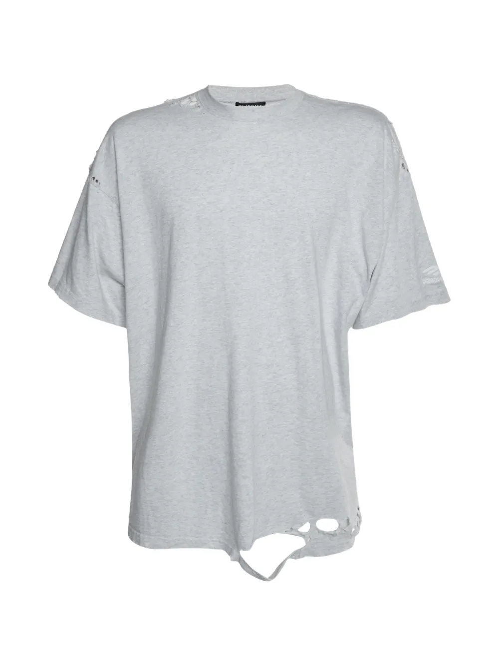 Balenciaga Pre-Owned short-sleeve distressed T-shirt - Grigio