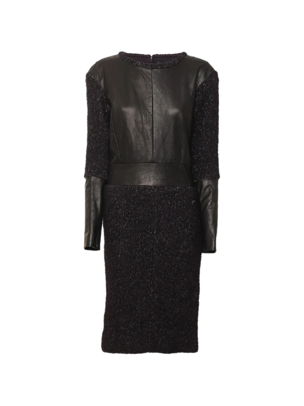 CHANEL Pre-Owned Midikleid aus Tweed - Violett