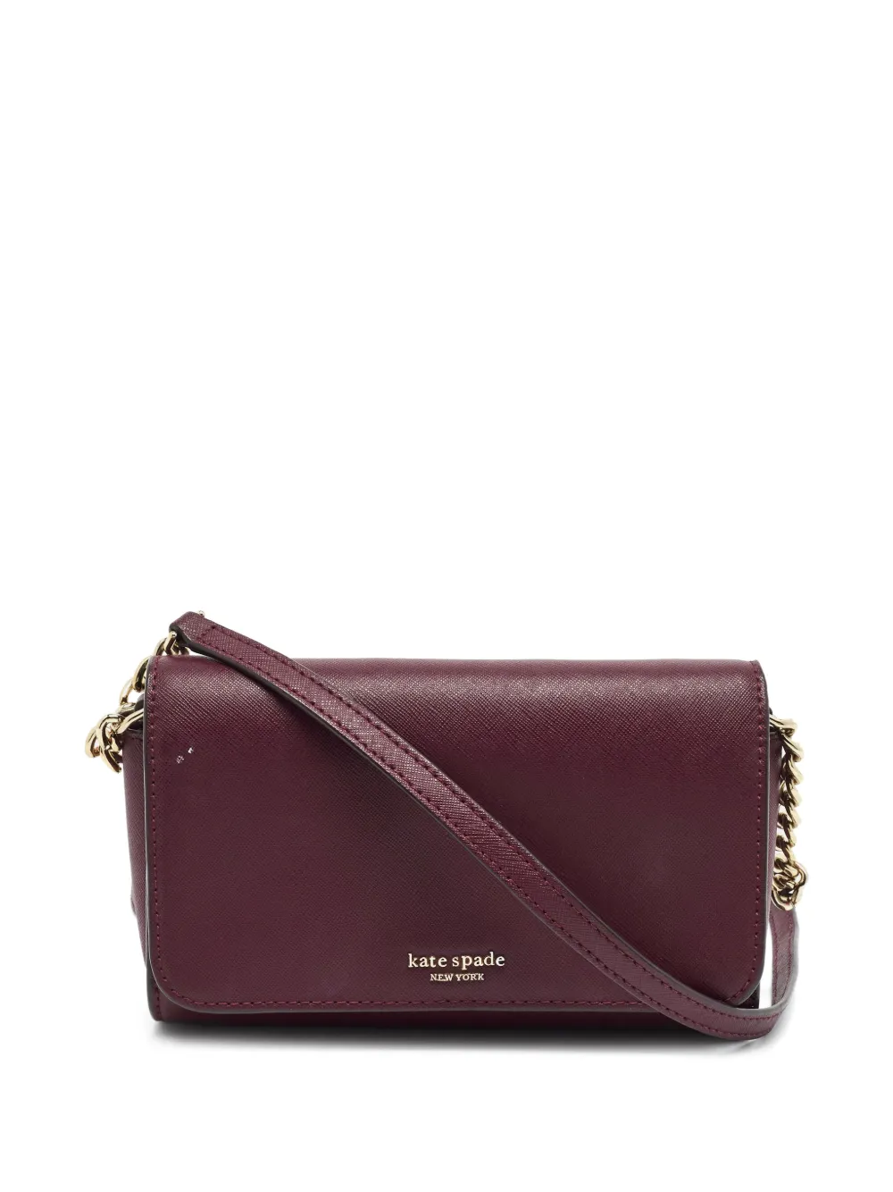 Kate Spade Ava flap wallet on chain - Rosso