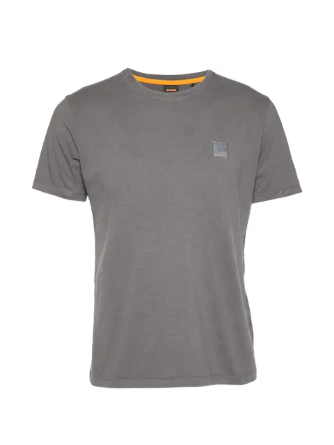 BOSS GREEN HUGO BOSS logo-patch T-shirt