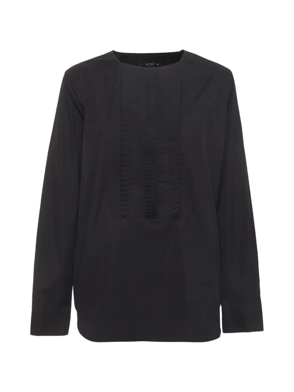 Etro Pre-Owned pintuck-detail blouse - Nero