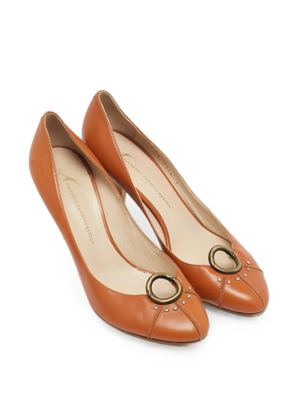 Giuseppe Zanotti Vintage Lucrezia circular-accent pumps - Toni neutri