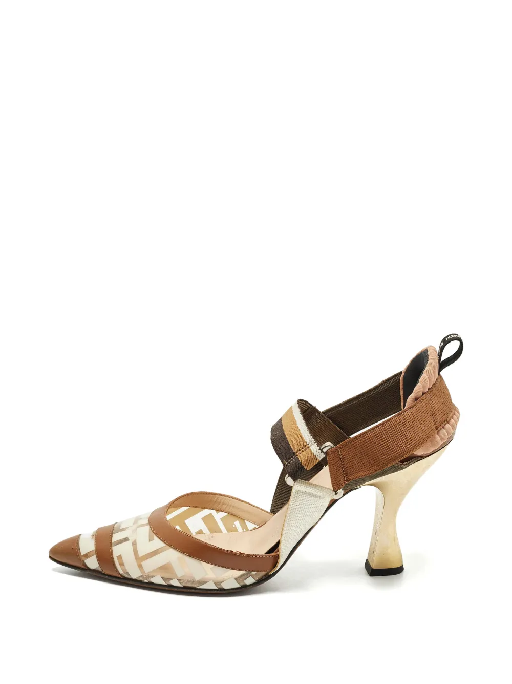 Fendi Pre-Owned Pumps Colibri con cinturino posteriore - Marrone