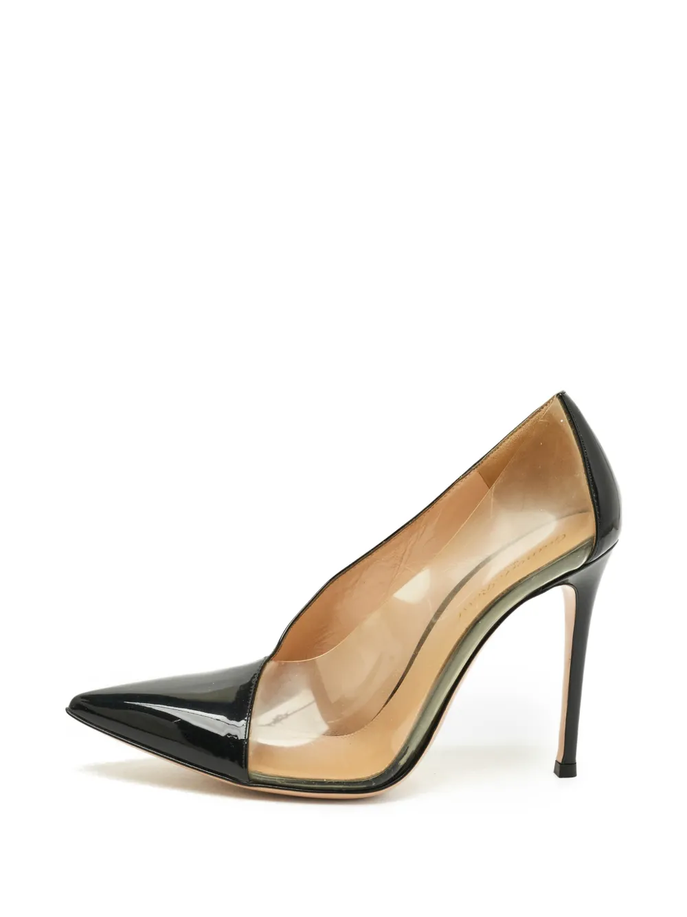Gianvito Rossi Plexi patent-finish pumps - Schwarz