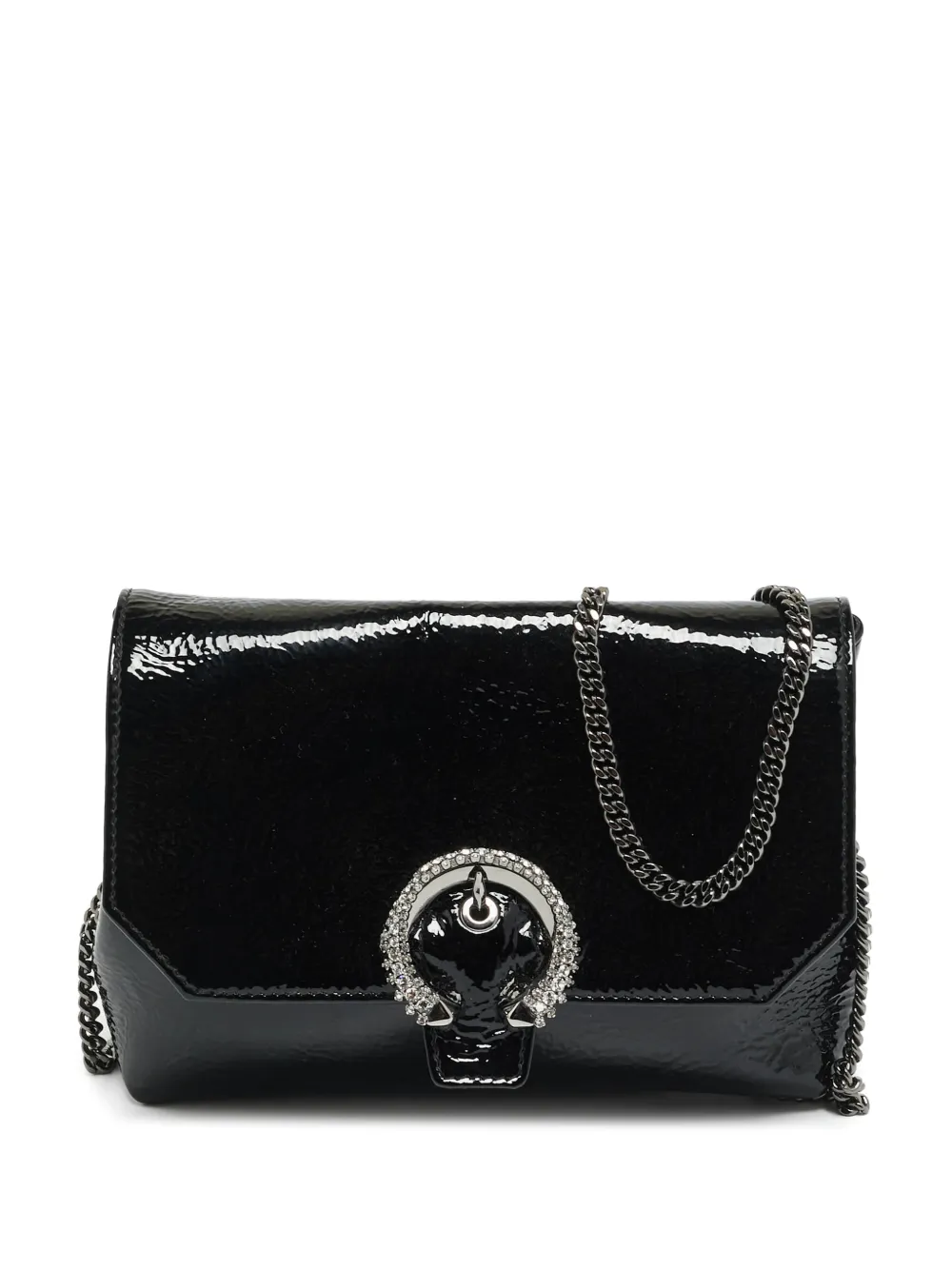 Jimmy Choo Pre-Owned Madeline crystal shoulder bag - Black