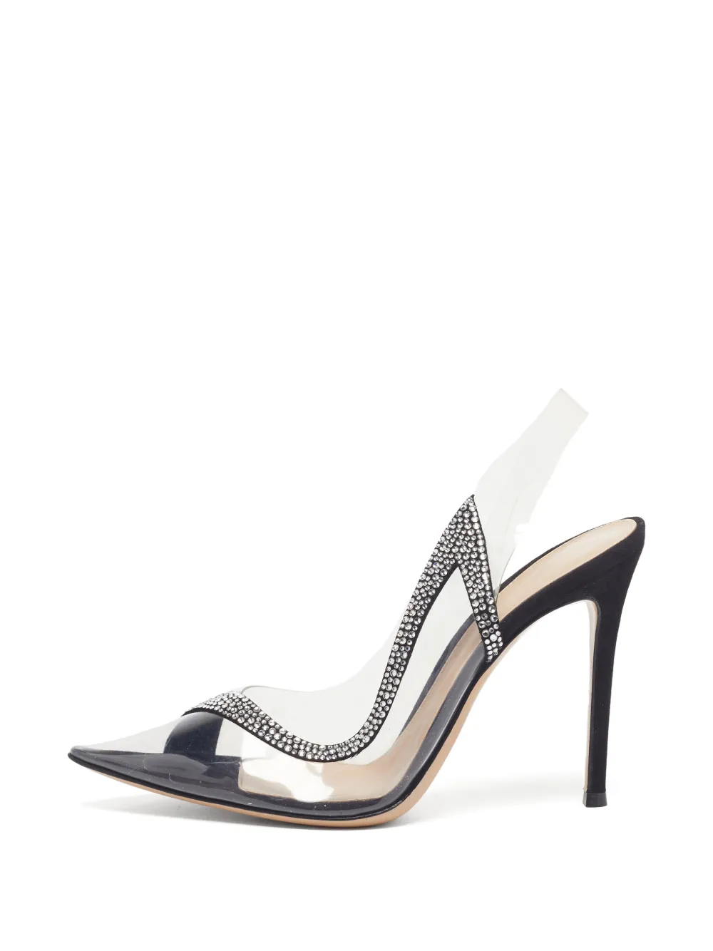 Gianvito Rossi Hortensia crystal-embellished pumps - Schwarz