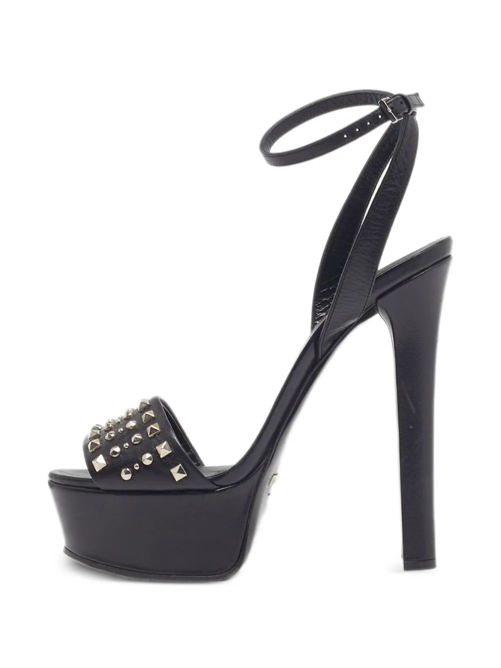 Gucci Pre-Owned Leila studded platform sandals - Schwarz