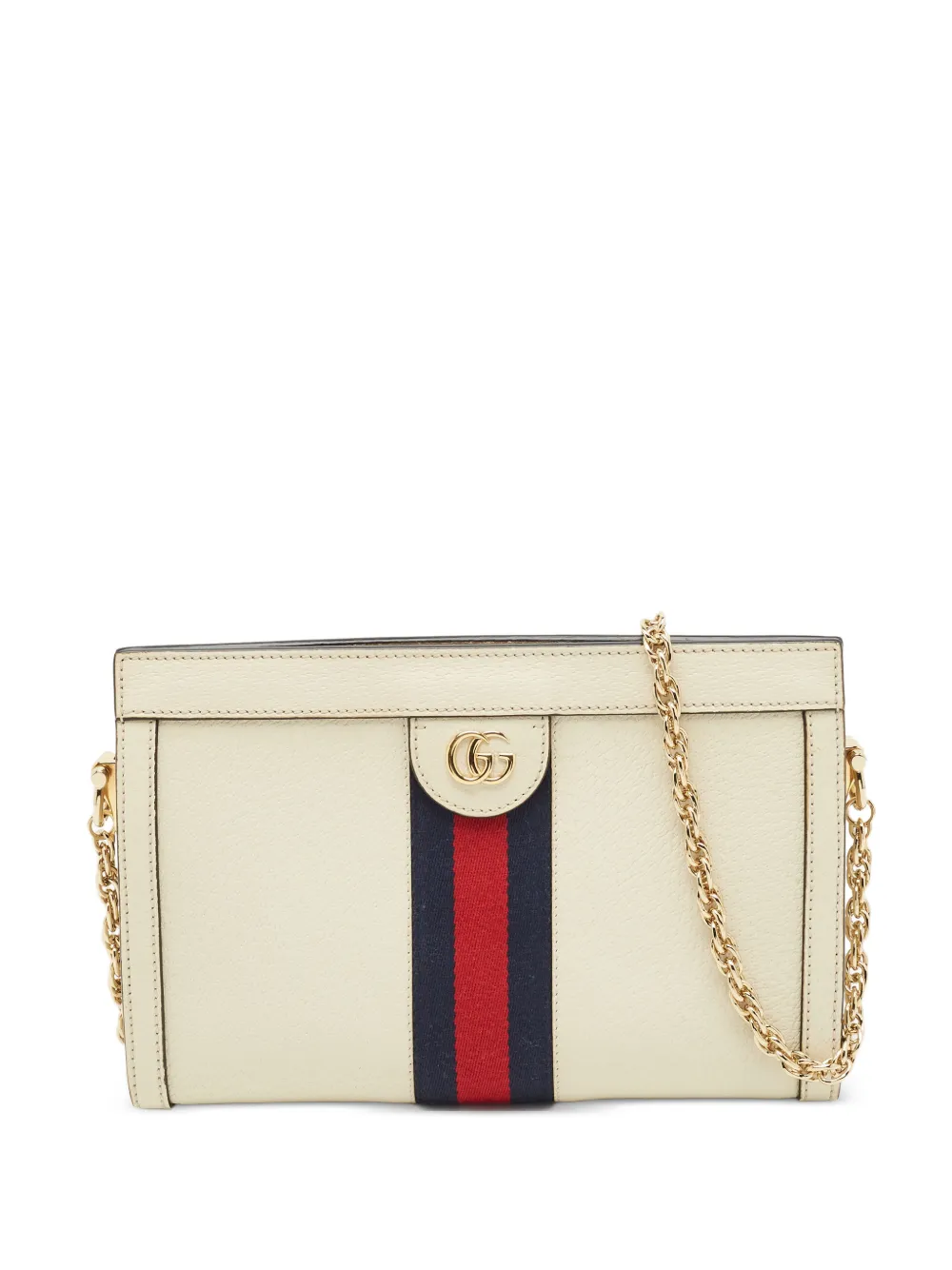 Gucci Pre-Owned Ophidia chain-strap cross body bag - Bianco