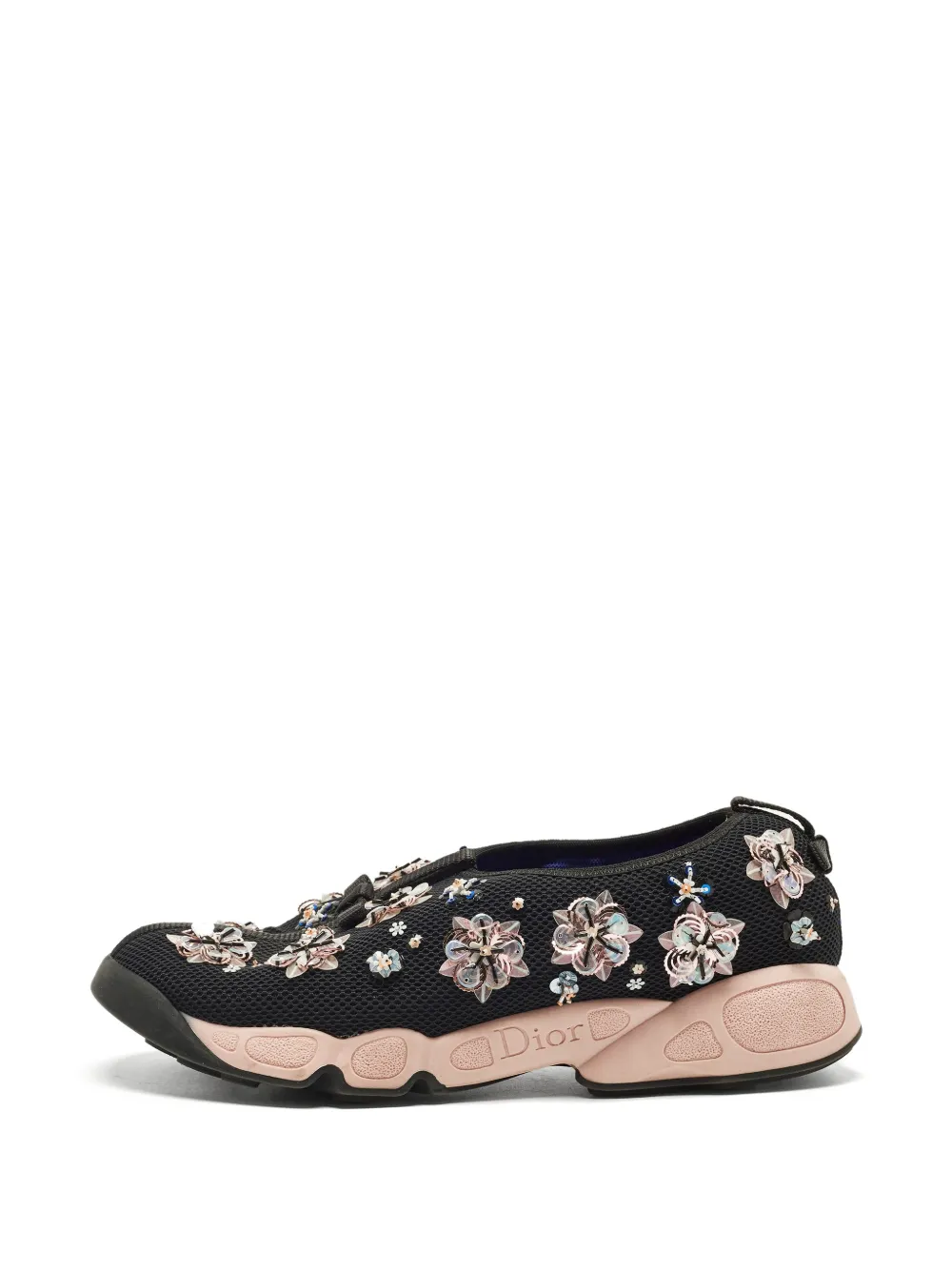 Christian Dior Pre-Owned Fusion embellished sneakers - Schwarz