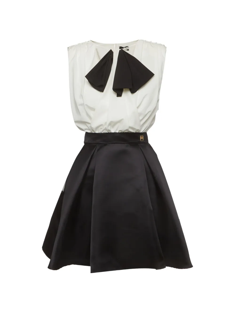 Elisabetta Franchi detachable mini dress - Nero