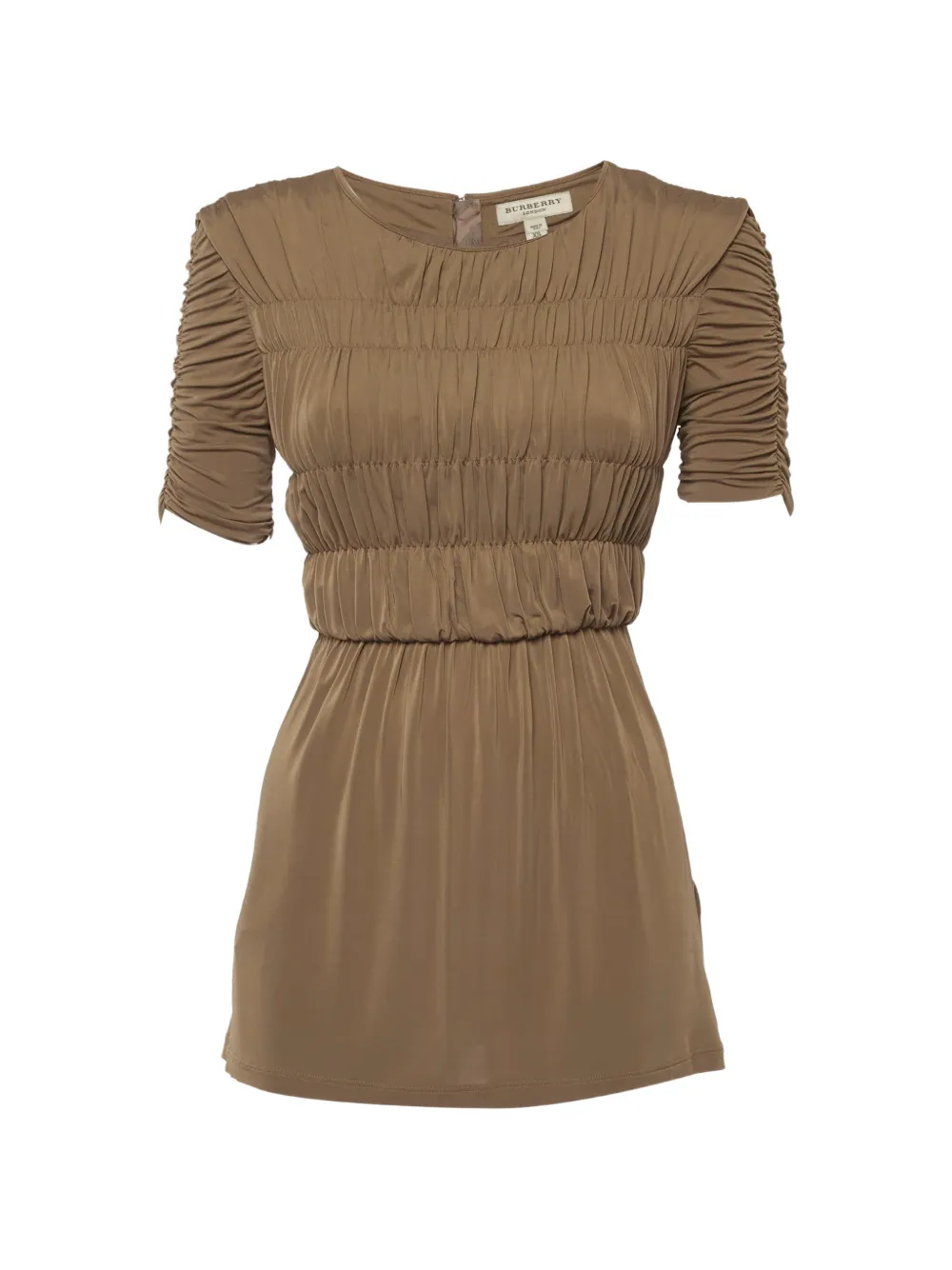 Burberry Pre-Owned smocked jersey top - Marrone