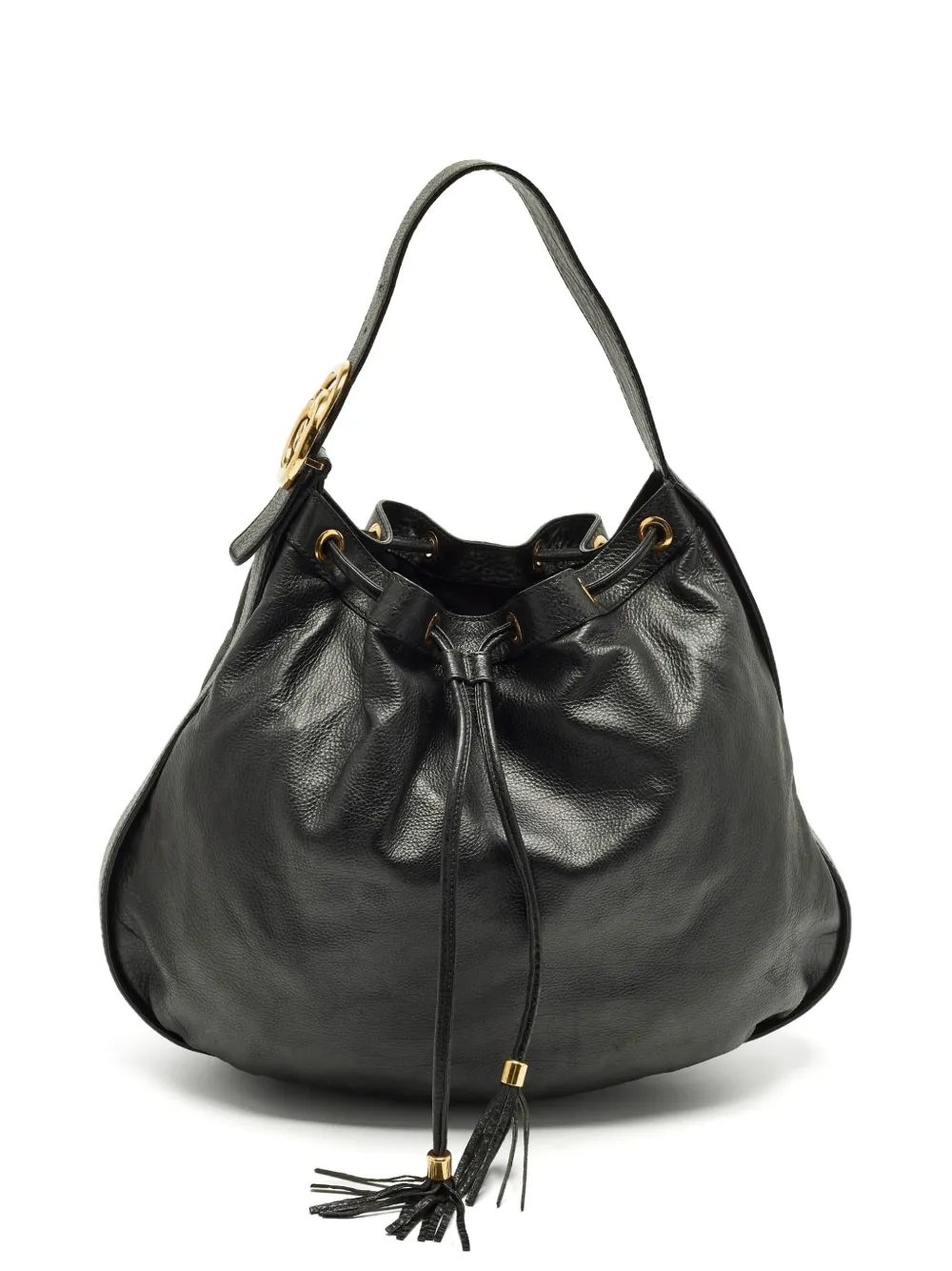 Gucci Pre-Owned mid-2000s Interlocking Icon drawstring tote bag - Nero
