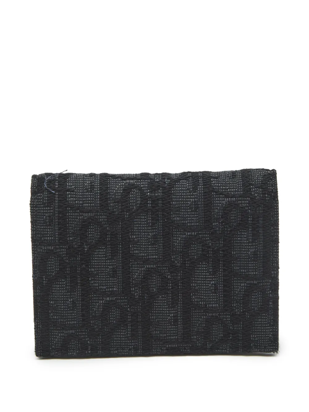 Christian Dior Pre-Owned Oblique canvas flap card case - Nero