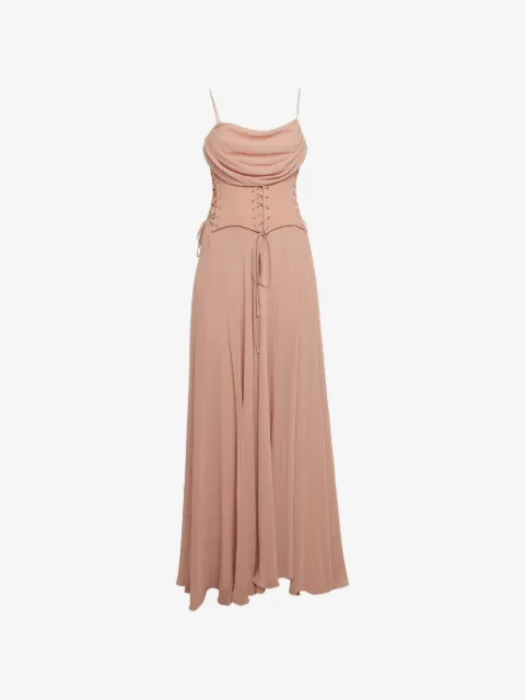 424 corset maxi dress